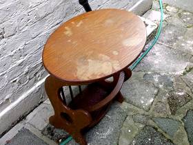 Freecycle Side Table with Magazine Rack