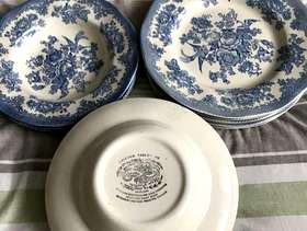Freecycle Set of six plates with matching soup plates.
