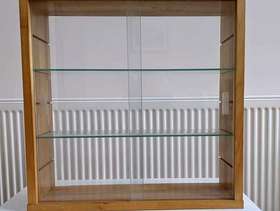 Freecycle Glass -fronted wall display cabinet