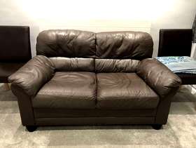 Freecycle Leather Sofa