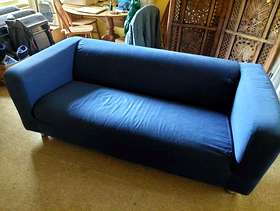 Freecycle Blue ikea sofa