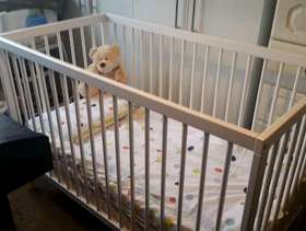 Freecycle Cot plus bedding