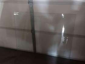 Freecycle 42" x 36 1/2" piece of clear tempered glass