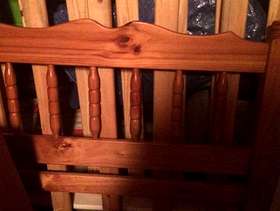 Freecycle Single bed frame - pine