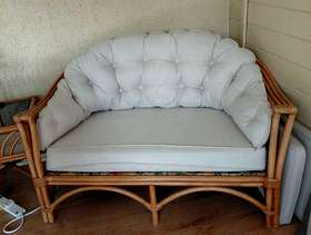 Freecycle Wicker sofa