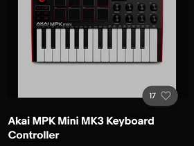 Freecycle Akai MPK Mini MK3 Keyboard for sale.