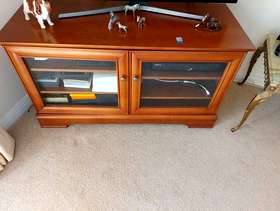Freecycle TV cabinet White of Newton light Oak finish