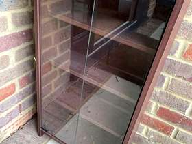 Freecycle Small glass front cabinet