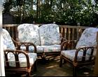 Freecycle Cane conservatory furniture set
