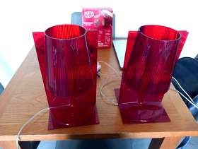 Freecycle 2 Funky Red Lamps