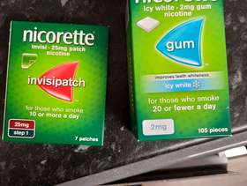 Freecycle Patches and gum and spray