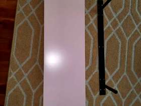 Freecycle Baby pink Ikea Lack floating shelf.