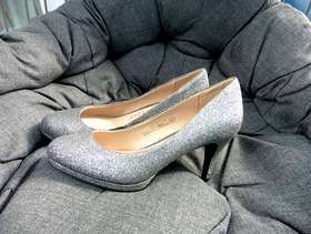 Freecycle Silver sparkly shoes size 7