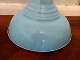 Freecycle Blue metal lampshade