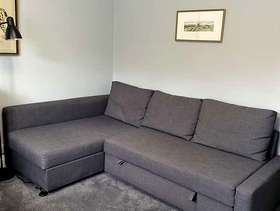 Freecycle L-shaped sofa bed (IKEA)