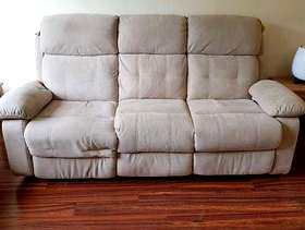 Freecycle 3 Seater Fabric Recliner