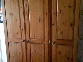 Freecycle Solid pine wardrobe