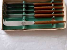 Freecycle Five Vintage Stainless Steel Cheese Knives