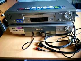 Freecycle Sony Video Cassette Recorder with JVC VHS player