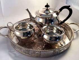 Freecycle YEOMAN SILVER PLATE tea set