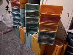 Freecycle 40 small stacking drawers