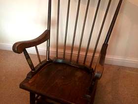 Freecycle Wooden Rocking Chair