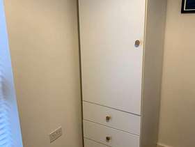 Freecycle IKEA Platsa white single wardrobe