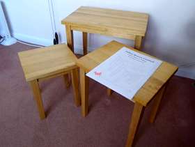 Freecycle Nest of three tables