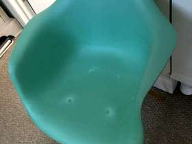 Freecycle Green bucket chair patio garden office bedroom