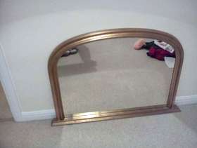 Freecycle Brass Mantlepiece Mirror
