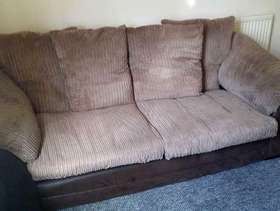 Freecycle Brown 3 piece suite
