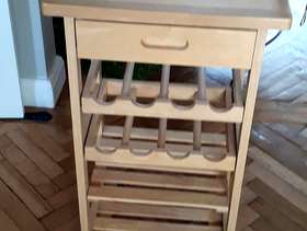 Freecycle Pine unit on wheels.