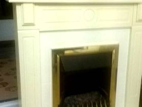 Freecycle Electric fire place and mantle peace