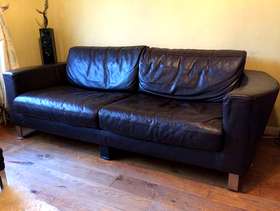 Freecycle Natuzzi leather sofa