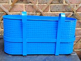 Freecycle Metal Planter Blue