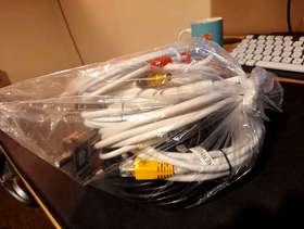 Freecycle 3x Coaxial cables and 2x Ethernet cables