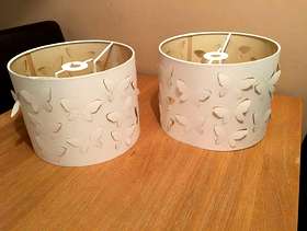 Freecycle Cream Butterfly Lamp Shades