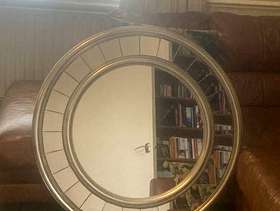 Freecycle Big round Gold mirror