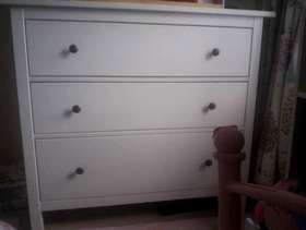 Freecycle White ikea 3 drawer chest of drawers
