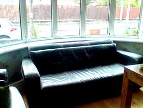 Freecycle Large leather sofa and chair