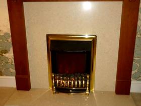 Freecycle Cherrywood fireplace