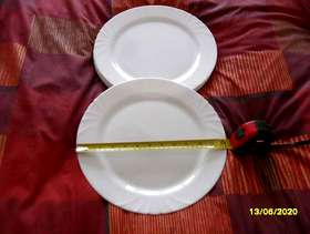 Freecycle 7 white china and set of 6 dinner plates