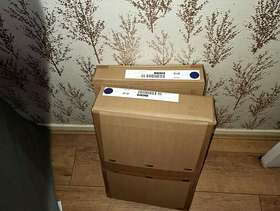 Freecycle Two seater couch plus matching armchair with brand new covers.