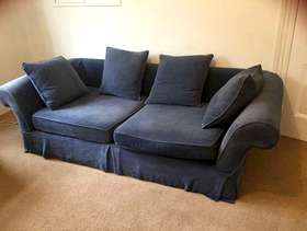 Freecycle Sofa. Large blue