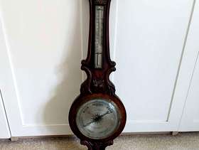 Freecycle Antique mercury barometer and thermometer.