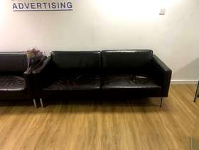 Freecycle Ikea leather sofa good condition