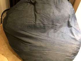 Freecycle Bean2Bed - bean bag and twin mattresses.