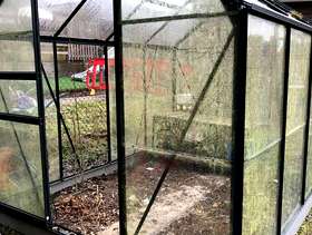 Freecycle Green house glass