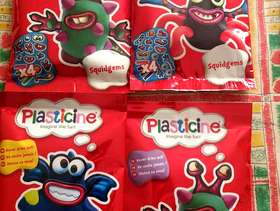 Freecycle BRAND NEW four packs of Squidgems Plasticine