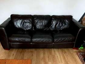 Freecycle Sofas brown leather